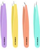 Utopia Care 4-Piece Stainless Steel Tweezers Set for Ingrown Hair, Splinter & Blackhead Removal - Buy Online on GoSupps.com