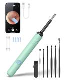 1080P Ear Wax Removal Kit with Camera - Ear Cleaner Otoscope for iPhone iPad Android | Ear Cleaning Tool (Pale Green - Buy Online on GoSupps.com