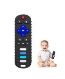 ROBBEAR Baby Teething Toy - Food Grade Silicone Teether for Babies 3-18 Months - TV Remote Shape Chew Toy - BPA Free (Black RC) - Buy Online on GoSupps.com