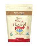 Spectrum Organic Whole Flaxseed 15 Oz - Nutrient-packed Superfood for Healthy Living - Buy Online on GoSupps.com