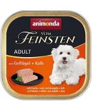 Animonda of the finest adult dog food wet food for adult dogs poultry + calf 22 x 150 g with poultry + calf 150 g (22 pack) - Buy Online on GoSupps.com