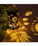 iHeartDogs Pet Memorial Solar Lantern: Pet Loss Gift for Shelter Pets - Sunflowers & Paws - Buy Online on GoSupps.com