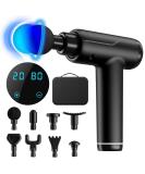 Buy Handheld Muscle Massage Gun 20-Speed Percussion Device with LCD Touchscreen 8 Massage Heads Cordless Deep Tissue Relief International Shipping Available - Buy Online on GoSupps.com
