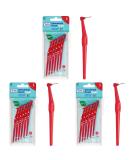 TePe Angle Interdental Brushes Red ISO Size 2 (0.5 mm) - Effective Cleaning for Hard-to-Reach Spaces - 3-Pack - Buy Online on GoSupps.com