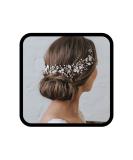 Runmi Bridal Pearl Hair Vine | Silver Tone Bridal Jewelry & Crystal Hair Accessories for Women & Girls - Buy Online on GoSupps.com