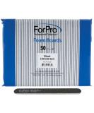 ForPro Nail Foam Boards 100/180 Grit Double-Sided Manicure Nail Files - Black, 7L x .75W, 50-Count (Pack of 1) - Buy Online on GoSupps.com