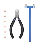 Zonon Bow String Nocking Points Pliers Kit - Archery T-Shape Bow Square Ruler & Buckle Pliers Set for Recurve Bow Turning - Dark Blue - Buy Online on GoSupps.com