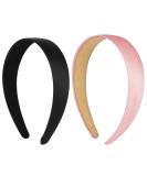 Shop Wllhyf Satin Stirring Tapes - 2 Pack Slipproof Fashionable Headbands for Women & Girls | Black & Pink DIY Hair Jewelry for Halloween & Christmas - Buy Online on GoSupps.com