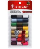 SINGER 00264 Polyester Hand Sewing Thread  Assorted Colors  24 Mini-Spools 1 - Buy Online on GoSupps.com