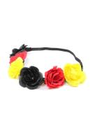 ZADAWERK Floral Hairband - Black Red Yellow - Ideal for Fans | International Shipping to Germany & Belgium - Perfect for Football & Olympics - Buy Online on GoSupps.com