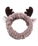 Elk Headband for Women and Girls - Spa Facial Headband for Makeup and Face Masks - Perfect for Birthday, Valentines Day, and Christmas Parties - Cozy Fleece Headwear in Coffee Color - Buy Online on GoSupps.com