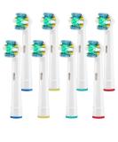 Oral-B Toothbrush Replacement Heads - 8 Count Refills for Pro 1000, 3000, 5000, 7000 & Vitality Floss Action - Buy Online on GoSupps.com