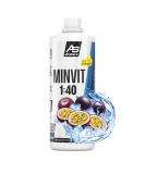 All Stars Minvit Maracuja Beverage Concentrate 1L | Nutrient-Rich Sport Drink Syrup with L-Carnitine | Makes 40L | Sugar-Free & Vitamin-Enriched - Buy Online on GoSupps.com