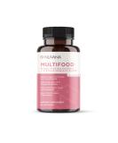 Nuvana Multifood Whole Food Multivitamin for Women | Daily Vitamin with 21 Vitamins and Minerals | Boosts Energy Supports Gut & Immune Health | Vegan and Non-GMO | GMC Certified | 60 Capsules Multifood for Women - Buy Online on GoSupps.com