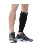 Zensah Calf/Shin Compression Sleeve - USA Made Single Leg Support for Shin Splint Relief | Small-Medium Black Compression Sleeve for Running & Recovery - Buy Online on GoSupps.com
