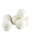 SnugPad XL Wool Dryer Balls - 100% Organic New Zealand Wool, Reduce Wrinkles & Save Time, Hypoallergenic Fabric Softener - 6 Count, White - Buy Online on GoSupps.com