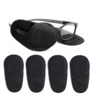 Glasses Patch 12PCs - Reusable Eye Flaps for Amblyopia & Strabismus Treatment | Kids & Adults | Black Medium - Buy Online on GoSupps.com
