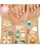 XO Fetti Camp Bachelorette Temporary Tattoos - 42 Gold Metallic Styles | Glamping Bach Party Decoration - Buy Online on GoSupps.com