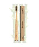 NATCH Premium Moso Bamboo Toothbrush - Soft Castor Oil Bristles for Healthy Teeth & Gums | Eco-Friendly Black Bamboo | 1 Pack - Buy Online on GoSupps.com