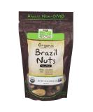 Now Foods Real Food Organic Brazil Nuts Unsalted 10 oz (284 g) - Buy Online on GoSupps.com