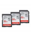 SanDisk 32GB (3-Pack) Ultra SDHC UHS-I Memory Card - SDSDUNR-032G-GN6IM - Buy Online on GoSupps.com
