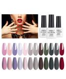 AIMEILI Gel Nail Polish Set 8ml 12 Colours Soak Off UV LED Gel Nail Polishes Nail Art Gel Polish Gift Kit 2 KIT12-2_8ML 0.67 ml (Pack of 12) - Buy Online on GoSupps.com