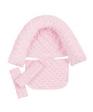 Baby Head Neck Support Pillow & Strap Covers - Pink Infant Car Seat Headrest Protector - Buy Online on GoSupps.com