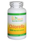 Biotech Nutritions Chlorella 2000mg 120 Vegetable Capsules - Superfood Supplement - Buy Online on GoSupps.com