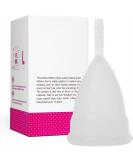 Buy Discreet & Hygienic Menstrual Cup - Soft Flexible Reusable (White-S) | International Shipping - Buy Online on GoSupps.com