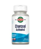 KAL Charcoal Activated 280 mg - 50 VegCaps for Digestive Health - Buy Online on GoSupps.com
