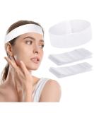 Nujzuir 100-Piece Disposable Facial Headbands for Women - Elastic Makeup Headwraps for Facials, Skincare, Spa - Individually Wrapped - Buy Online on GoSupps.com