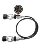 XS Scuba Deluxe Cylinder Equalizer with Braided HP Hose - Ensure precise pressure balance - Buy Online on GoSupps.com