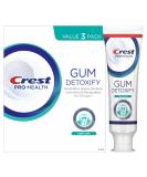 Crest Pro-Health Gum Detoxify Deep Clean Toothpaste 4.8 oz Pack of 3 - Anticavity, Antibacterial Flouride Toothpaste, Clinically Proven, Gum and Enamel Protection, Plaque Control - Buy Online on GoSupps.com