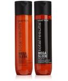 Matrix New Total Results Mega Sleek Shampoo 300 ml And Conditioner 300 ml by Total Results - Buy Online on GoSupps.com