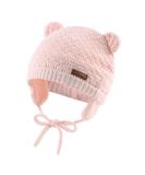 XIAOHAWANG Baby Earflap Beanie Hat Soft Baby Boy Knit Beanies Cute Bear Infant Toddler Girl Hats Autumn Winter 0-6 Months Pink - Buy Online on GoSupps.com