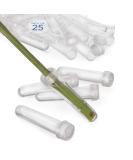 Royal Imports Floral Water Tubes/Vials for Flower Arrangements - Clear, 3.5 Opening - 25 Pack with Caps - Buy Online on GoSupps.com