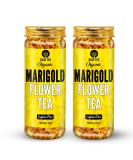 BLUE TEA - Marigold Tea - 50 Gram (Pack of 2) | Pure Marigold Flower Petals || FLOWER TEA || Upholds Vegan and Ketogenic Diets No Caffeine | Eco-Sustainable packaging - Buy Online on GoSupps.com