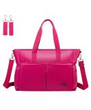 ROYAL FAIR Nappy Changing Bag for Mom and Dad | Portable Messenger Tote Bag with Pram Clips | Maternity Diaper Bag Travel Tote (Peach Color 42x33x18CM) - Buy Online on GoSupps.com