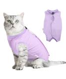 Buy Hipet Cat Surgical Suit - Recovery Vest for Abdominal Wounds & Skin Diseases | Anti-Licking Onesie for Cats (Large Violet) - International Shipping - Buy Online on GoSupps.com