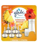 Glade PlugIns Hawaiian Breeze Starter Kit - 1 Warmer + 5 Refills for Home and Bathroom - Buy Online on GoSupps.com