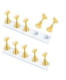 Justotry 2 Set Gold Nagel Stand for Press on Nails Display Fake Nails Holder for Painting Naice Practices Beginner Acrylic Nail Art Kit Accessories DIY NAGEL HALTER FOR FACK NAY MANIKUNE TOORE - Buy Online on GoSupps.com