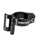 Venzo Adjustable Braze On Front Derailleur Adapter Clamp - 31.8mm - Compatible with Shimano Sram - Black - Buy Online on GoSupps.com