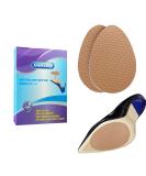 Unikstep 16 Piece Shoe Sole Anti Slip Pads - Non Skid Rubber Grips for Shoe Bottom and Heel Protection in Khaki - Buy Online on GoSupps.com