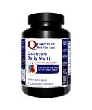 Quantum Daily Multi - All-in-One Daily Multivitamin for The Whole Family - Live-Source Multi-Nutrients - with Calcium Milk Thistle Green Tea Extract Kale and More - 60 Vegetarian Capsules - Buy Online on GoSupps.com