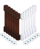 Child Safety Strap Locks - 24 Pcs Baby Proofing Kit with 3M Adhesive - Cabinet, Drawer, Toilet, Refrigerator, Oven, Dishwasher Locks - Adjustable and Drill-Free - Buy Online on GoSupps.com