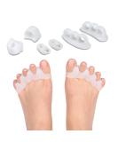 Toe Smooth Spacers - Relief for Hammer Toe Hallux Valgus Crooked Toes & Overlapping Toes - International Shipping Available - Buy Online on GoSupps.com
