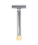 Mercury Adjustable Razor Plane 510C - Classic Chrome Two-Part Design for Wet Shaving Zinc Die Cast & Brass Handle Made in Germany - Buy Online on GoSupps.com