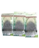 EcoTools Rose Petal Bamboo Charcoal Infused Facial Sponges - Set of 3 - Buy Online on GoSupps.com