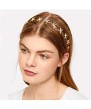 Lurrose Wedding Star Headgear - 1PC Golden Rhinestone Headband Hair Accessory for Brides - Buy Online on GoSupps.com