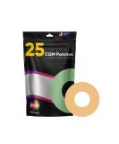 Freestyle Libre 2 Sensor Covers 25 Pack - US-Made Waterproof CGM Sensor Patches for Glucose Monitor - Sensitive Skin Diabetic Patches - Beige - Buy Online on GoSupps.com